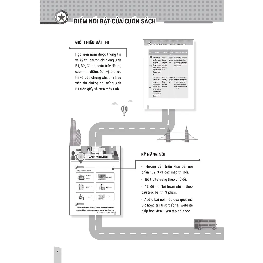 Sách Luyện thi B1 Vstep 4 kỹ năng - Ôn thi chứng chỉ tiếng Anh B1 bậc 3 (bằng B1 tiếng Anh) theo Khung NLNN Việt Nam - Hình 6