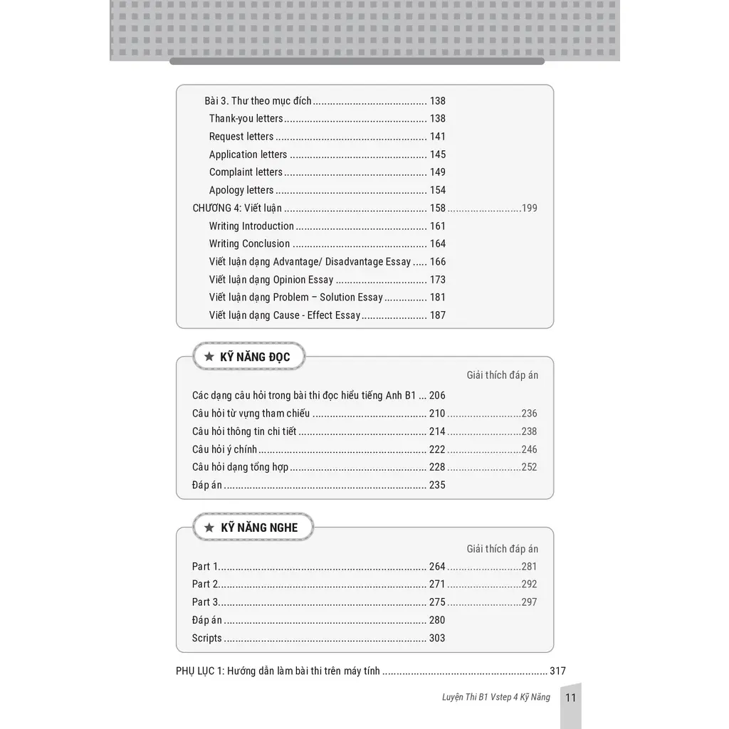 Sách Luyện thi B1 Vstep 4 kỹ năng - Ôn thi chứng chỉ tiếng Anh B1 bậc 3 (bằng B1 tiếng Anh) theo Khung NLNN Việt Nam - Hình 8