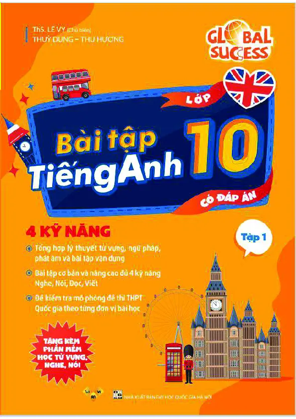 Bài tập tiếng Anh lớp 10 Global Success Tập 1 - Hình 1