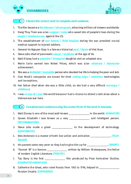 Bài tập tiếng Anh lớp 12 Global Success Tập 1 - Hình 18