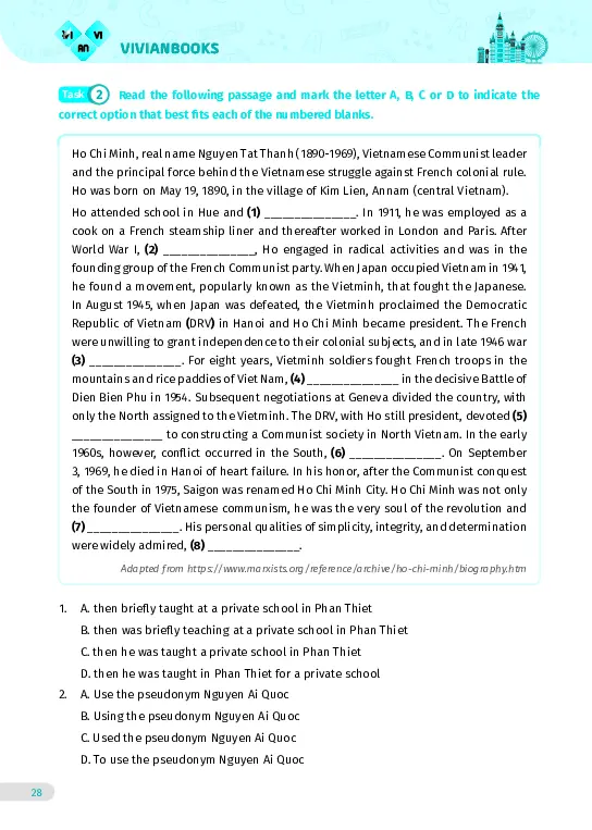 Bài tập tiếng Anh lớp 12 Global Success Tập 1 - Hình 22