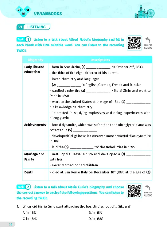 Bài tập tiếng Anh lớp 12 Global Success Tập 1 - Hình 31