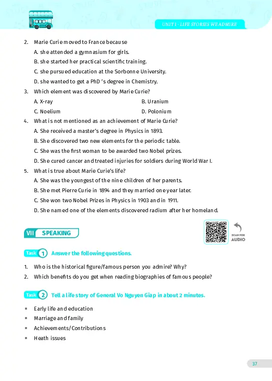 Bài tập tiếng Anh lớp 12 Global Success Tập 1 - Hình 32