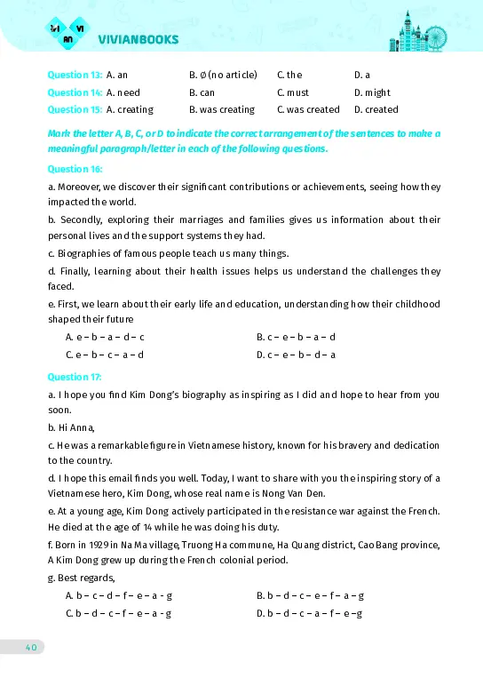 Bài tập tiếng Anh lớp 12 Global Success Tập 1 - Hình 36