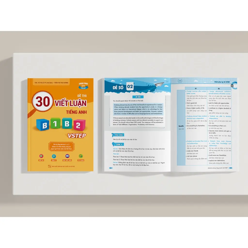 Sách 30 đề thi Viết luận tiếng Anh B1, B2 Vstep ôn thi ngoại ngữ bậc 3, 4; VSTEP IELTS essay writing band 4.5 - 6.0 - Hình 3