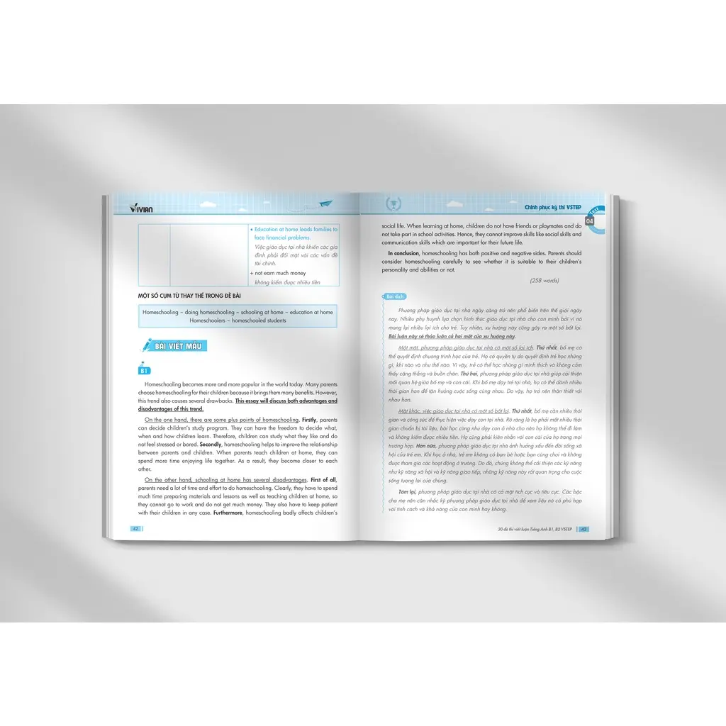 Sách 30 đề thi Viết luận tiếng Anh B1, B2 Vstep ôn thi ngoại ngữ bậc 3, 4; VSTEP IELTS essay writing band 4.5 - 6.0 - Hình 4