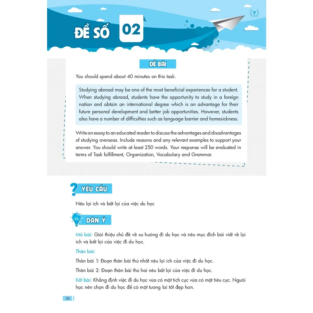 Sách 30 đề thi Viết luận tiếng Anh B1, B2 Vstep ôn thi ngoại ngữ bậc 3, 4; VSTEP IELTS essay writing band 4.5 - 6.0 - Hình 10