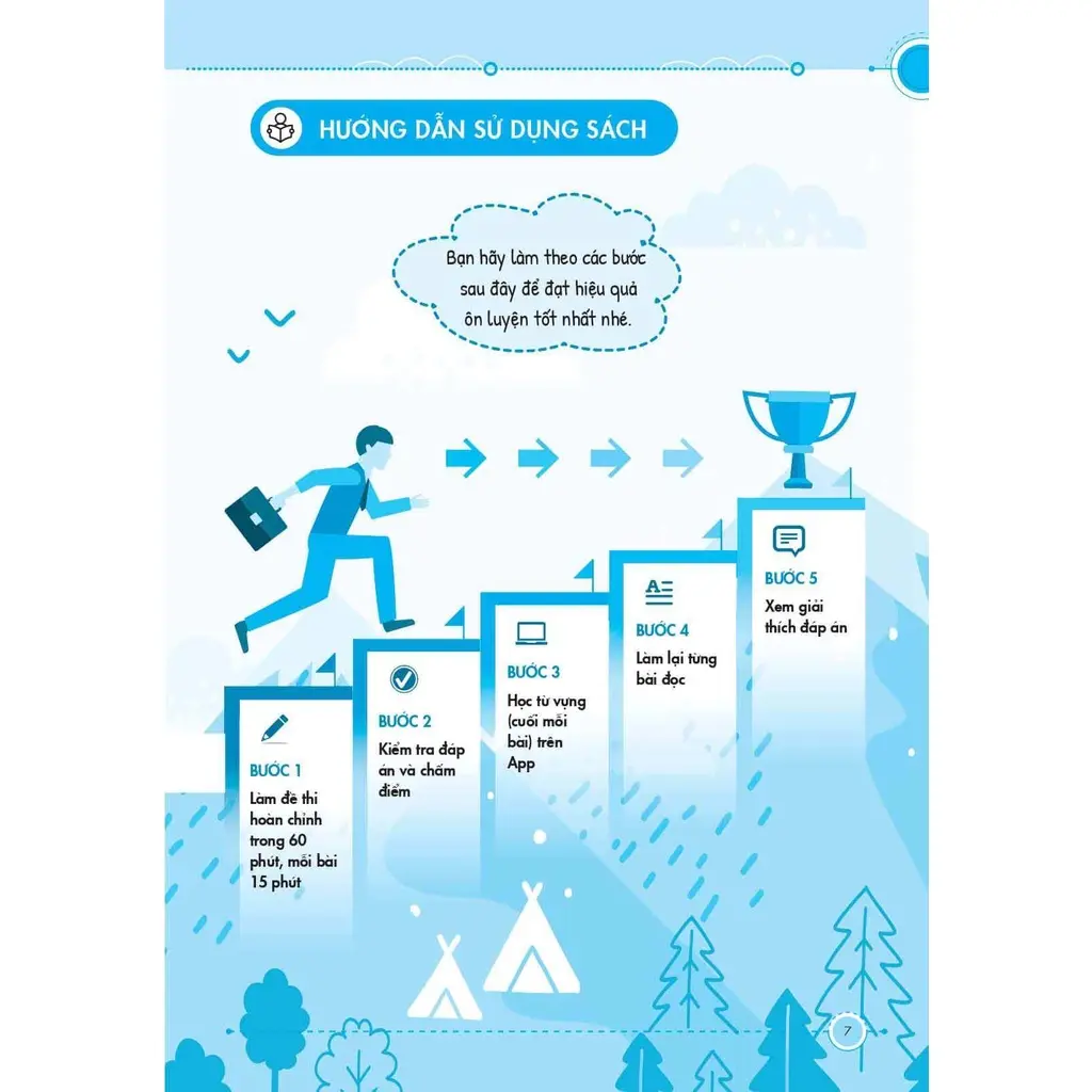 Sách 10 bộ đề thi Đọc hiểu Vstep B1-B2-C1 (tiếng Anh bậc 3,4,5)|Ôn thi TOEFL iBT reading, Vstep reading - Hình 3