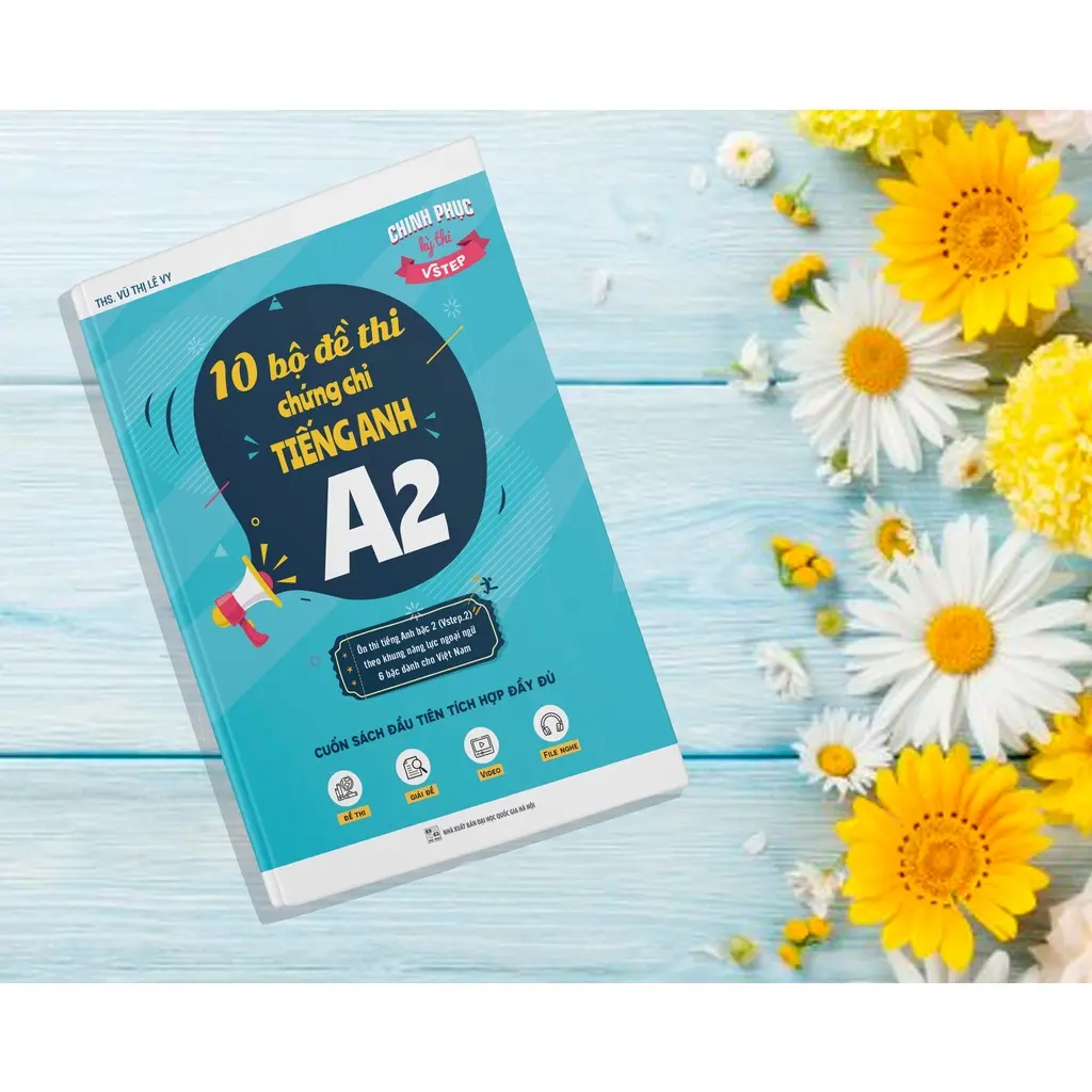 Sách 10 Bộ đề thi chứng chỉ tiếng Anh A2 - Ôn thi Vstep bậc 2 - chứng chỉ ngoại ngữ (Anh văn) bậc 2 khung NLNN Việt Nam - Hình 2