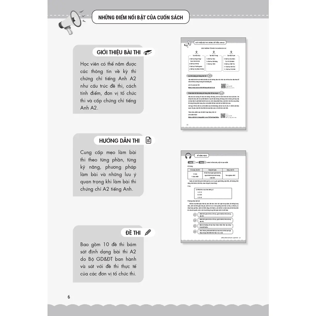 Sách 10 Bộ đề thi chứng chỉ tiếng Anh A2 - Ôn thi Vstep bậc 2 - chứng chỉ ngoại ngữ (Anh văn) bậc 2 khung NLNN Việt Nam - Hình 4