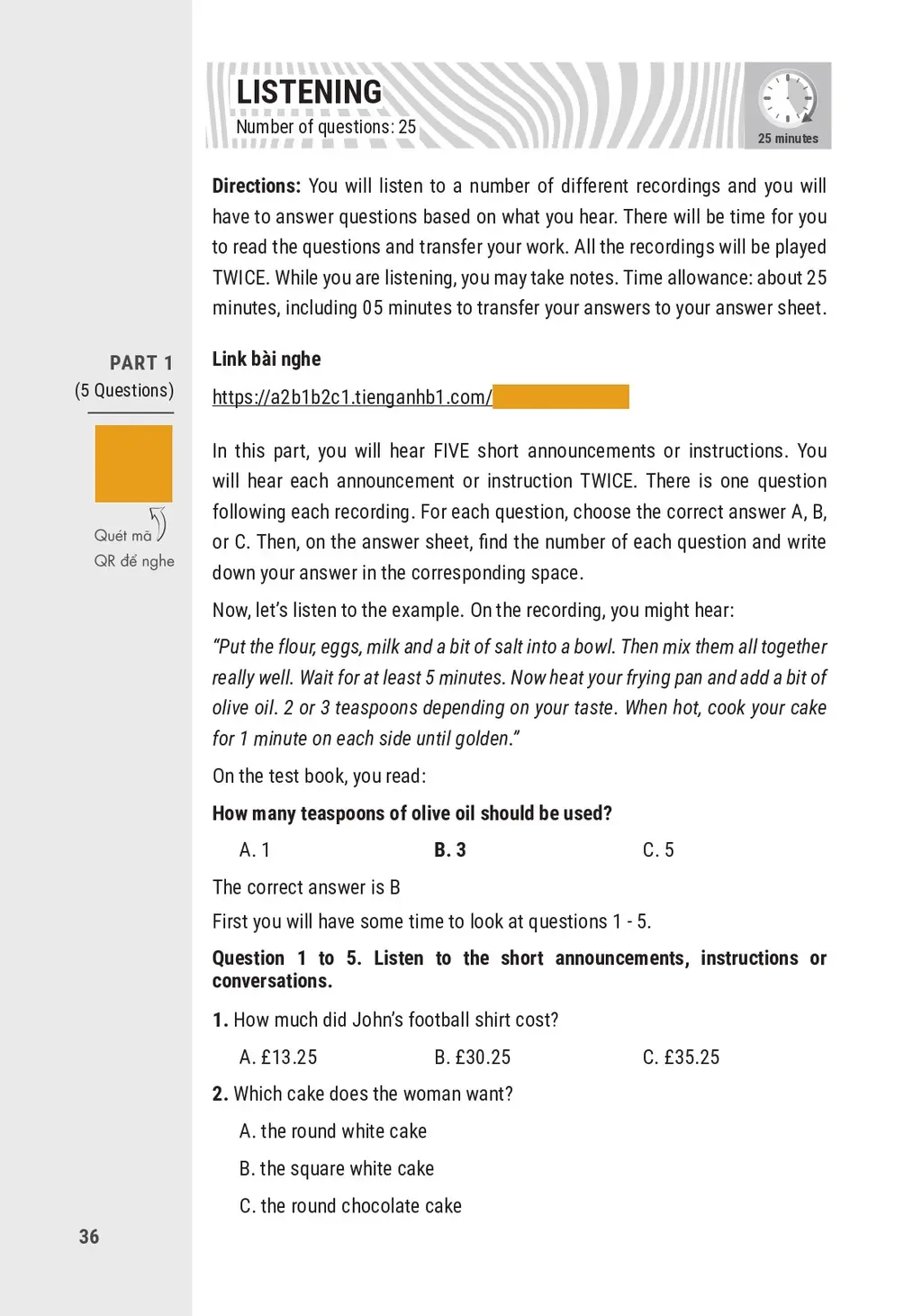 Sách 10 Bộ đề thi chứng chỉ tiếng Anh A2 - Ôn thi Vstep bậc 2 - chứng chỉ ngoại ngữ (Anh văn) bậc 2 khung NLNN Việt Nam - Hình 11