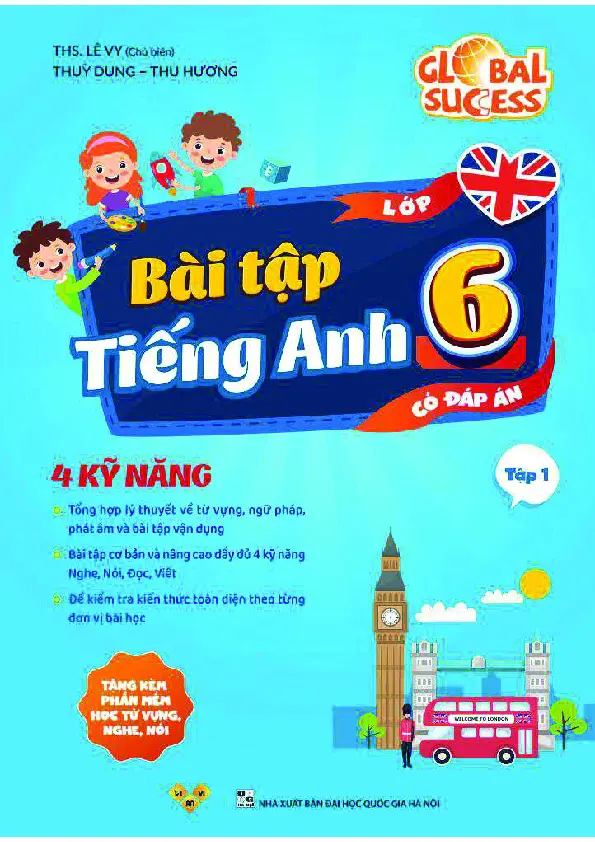 Bài tập tiếng Anh lớp 6 Global Success Tập 1 - Hình 1