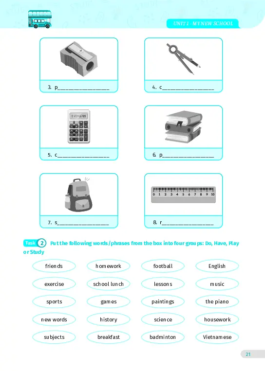 Bài tập tiếng Anh lớp 6 Global Success Tập 1 - Hình 15