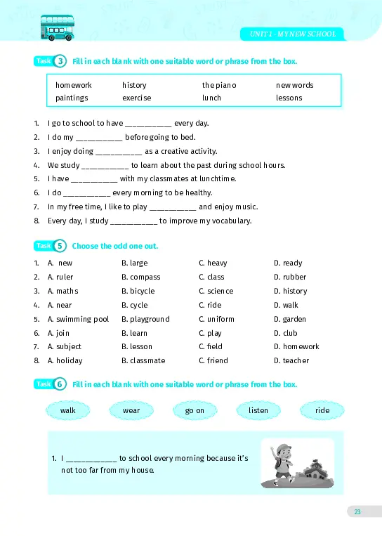 Bài tập tiếng Anh lớp 6 Global Success Tập 1 - Hình 17