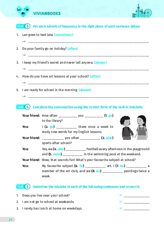 Bài tập tiếng Anh lớp 6 Global Success Tập 1 - Hình 20