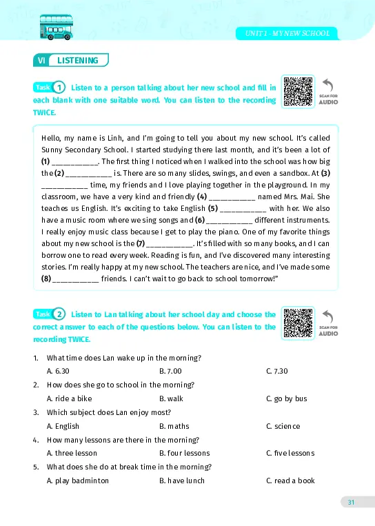 Bài tập tiếng Anh lớp 6 Global Success Tập 1 - Hình 26