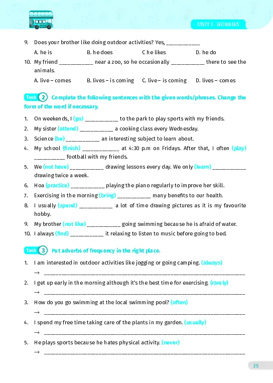 Bài tập tiếng Anh lớp 7 Global Success Tập 1 - Hình 19