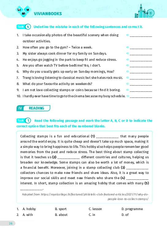 Bài tập tiếng Anh lớp 7 Global Success Tập 1 - Hình 20