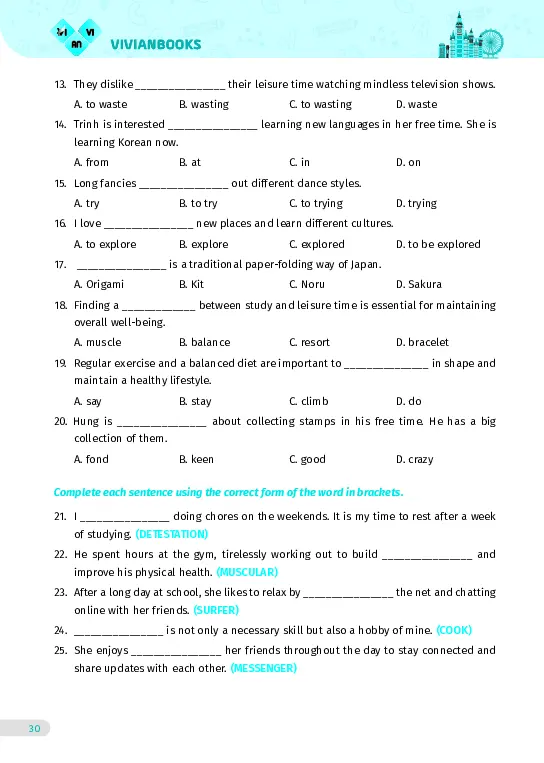 Bài tập tiếng Anh lớp 8 Global Success Tập 1 - Hình 15