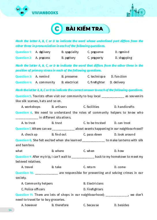 Bài tập tiếng Anh lớp 9 Global Success Tập 1 - Hình 29