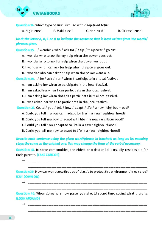 Bài tập tiếng Anh lớp 9 Global Success Tập 1 - Hình 33